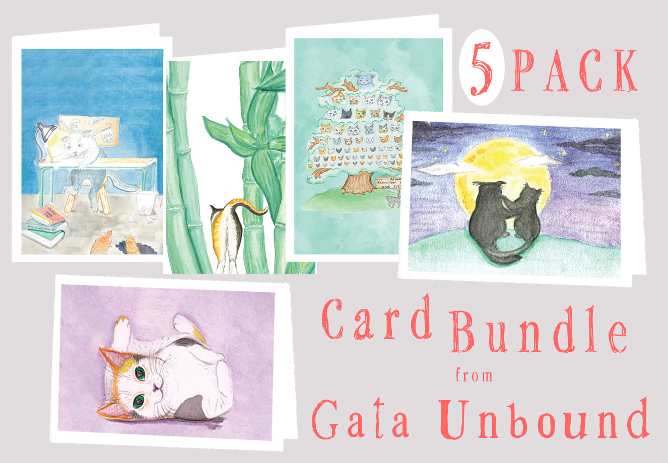 Blank Card Bundle (5 Cards)
