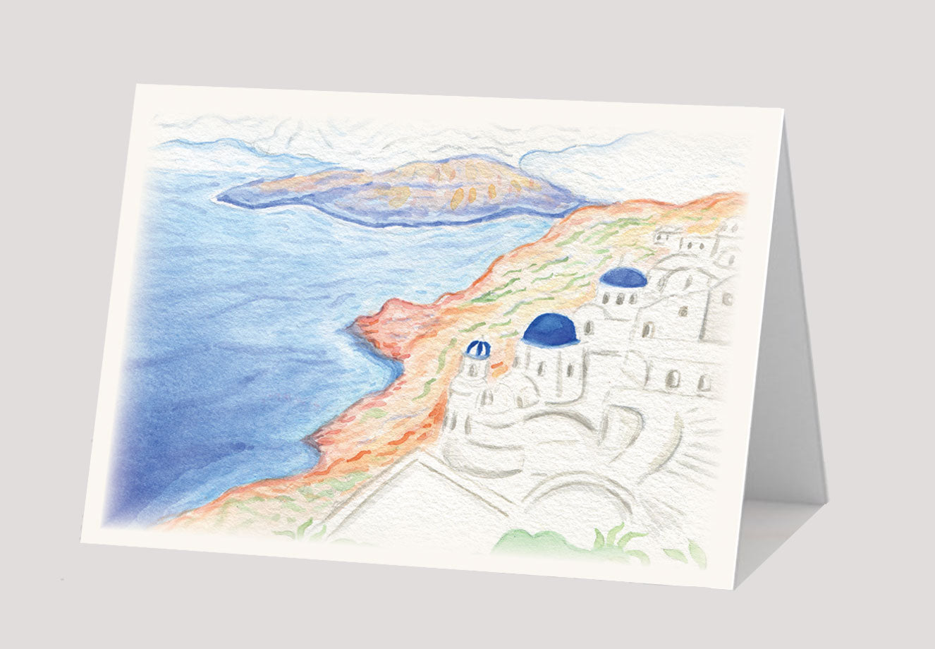 "A Santorini Day" Card